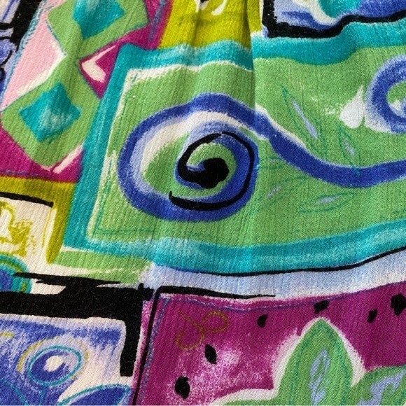 Ki Ko Mo Skort Blue Pink Black Lightweight Mini Pockets Y2K Whimsical Size M - Picture 5 of 10